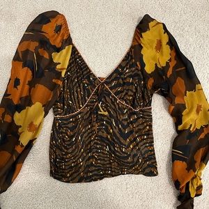 Anthropologie Patterned Top